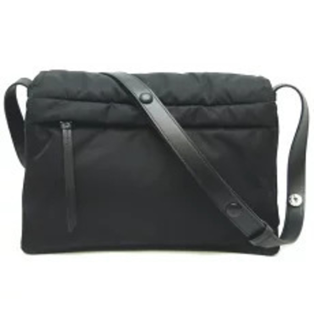 Prada Shoulder Quilted Black Bag Padded